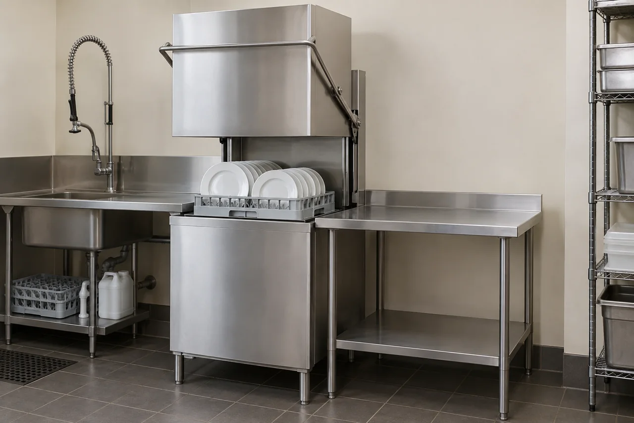 Commercial Dishwasher illustration